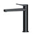 RAK Petit Round Mid Height Basin Mixer - Matt Black - Unbeatable Bathrooms