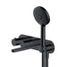 RAK Petit Round Wall Mounted Thermostatic Bath & Shower Mixer (Dual Outlet) - Matt Black - Unbeatable Bathrooms