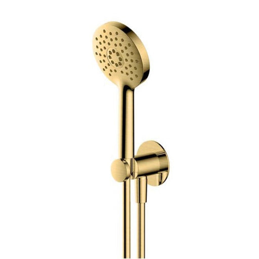 RAK Ceramics Petit Round Wall Mounted Shower Set - Brushed Gold - Unbeatable Bathrooms