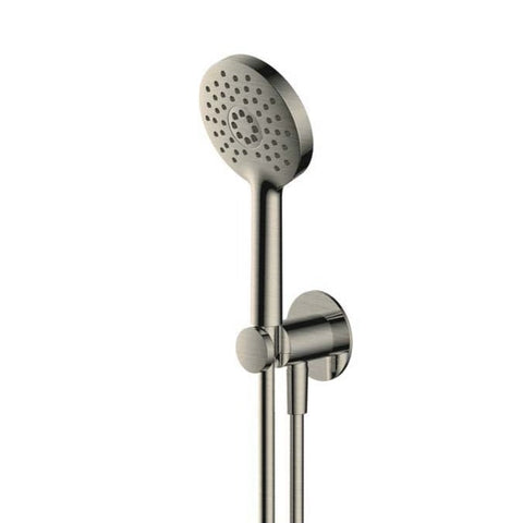 RAK Ceramics Petit Round Wall Mounted Shower Set - Brushed Nickel - Unbeatable Bathrooms