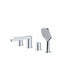 RAK Ceramics Petit Square 4 Hole Deck Mounted Bath Shower Mixer - Unbeatable Bathrooms
