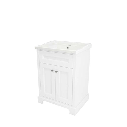 RAK Washington 600/800mm Vanity Unit - Floor Standing 2 Door Unit with Drop-In Basin - Unbeatable Bathrooms