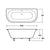 Hudson Reed Kenton 1700 x 750mm Freestanding Bath with Leg Sets - Unbeatable Bathrooms