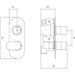 Hudson Reed Twin Thermostatic Shower Valve - Unbeatable Bathrooms