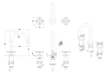 Burlington Riviera 3 Hole Deck Basin Mixer - Unbeatable Bathrooms