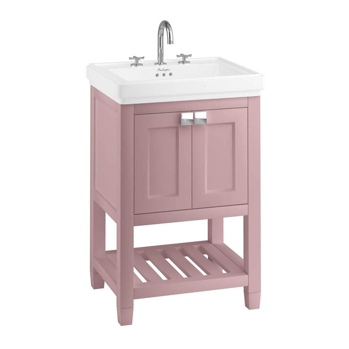 Burlington Riviera Vanity Unit - Floor Standing 2 Door Unit with Riviera Square Basin - Unbeatable Bathrooms