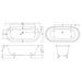 Hudson Reed Kingsbury 15/1700mm Freestanding Bath with Leg Sets - Unbeatable Bathrooms