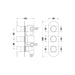 Hudson Reed Round Triple Shower Valve - Unbeatable Bathrooms
