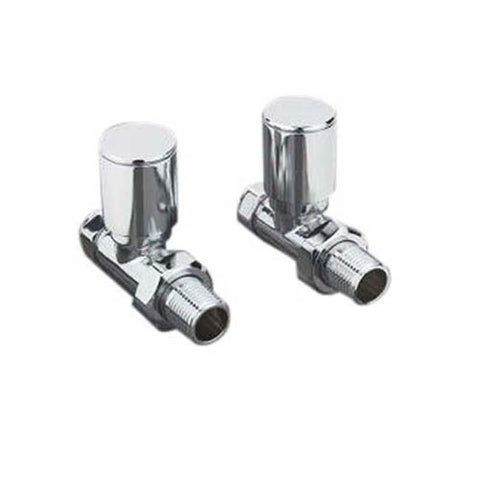 Redroom Round Angled Valve Chrome - Unbeatable Bathrooms