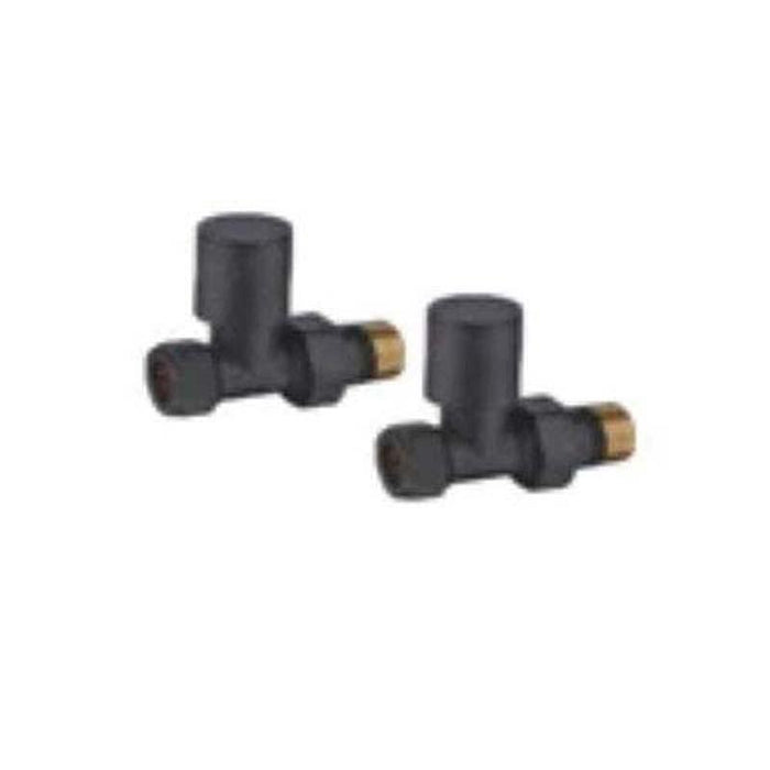Redroom Round Straight Valve Anthracite - Unbeatable Bathrooms