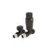 Redroom Straight Round Valve Pack Black - Unbeatable Bathrooms