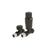 Redroom Straight Round Valve Pack Black - Unbeatable Bathrooms