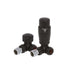 Redroom Corner Round Valve Pack Black - Unbeatable Bathrooms