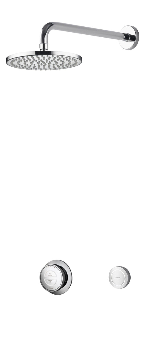 Rise Smart Concealed Shower with Wall Mounted Drencher Head & Diverter - Unbeatable Bathrooms