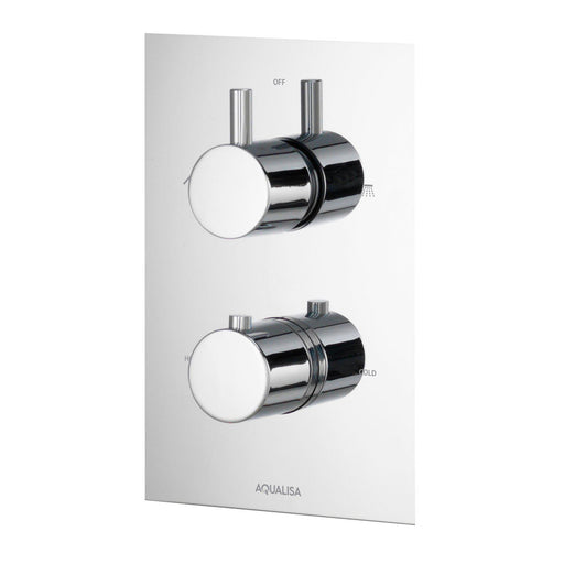 Rise Thermostatic Concealed Shower Valve with Dual Outleter - Unbeatable Bathrooms