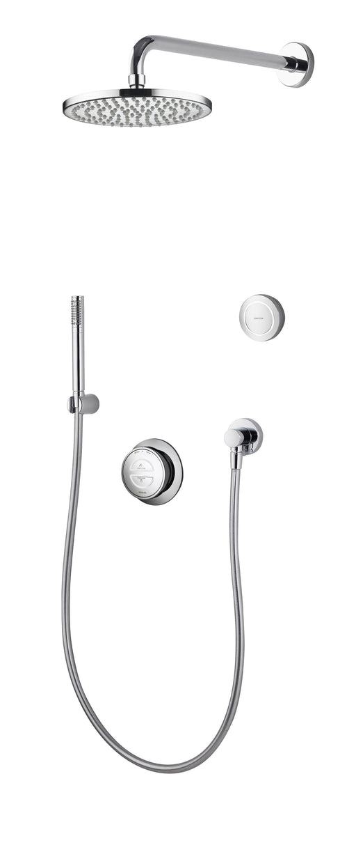 Rise Smart Concealed Shower, diverter 200mm wall mount metal fixed head, handshower accessory kit and remote control - Unbeatable Bathrooms
