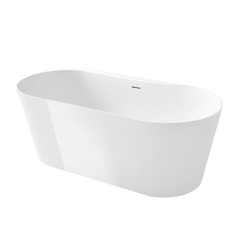Roca Raina 1590 x 790mm Oval Stonex® Freestanding Bath - Unbeatable Bathrooms