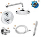 Roca T-1000 Round Built In Concealed Thermostatic 2 Outlet Shower Set & Kit - Unbeatable Bathrooms