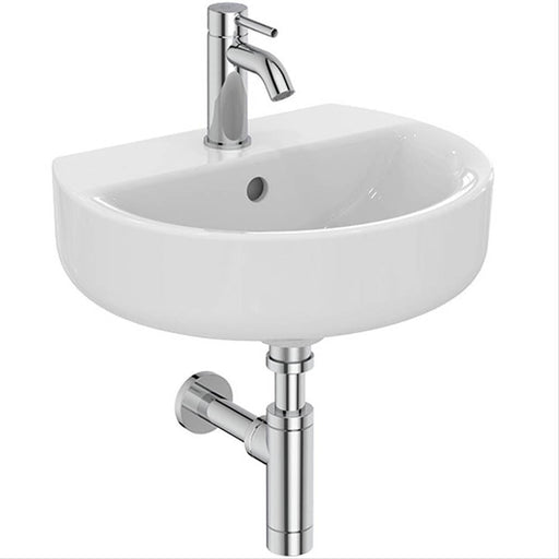 Armitage Shanks Edit R 45cm Handrinse Basin 1 Tap Hole with Overflow - Unbeatable Bathrooms