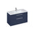 Britton Shoreditch 1000mm Vanity Unit - Wall Hung 2 Drawer Unit with Square Basin - Unbeatable Bathrooms