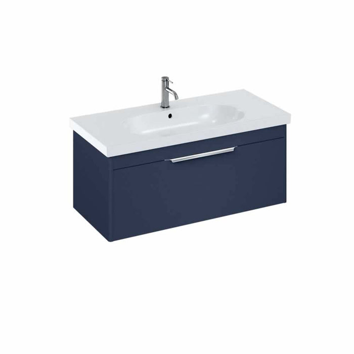 Britton Shoreditch Vanity Unit - Wall Hung 1 Drawer Unit with Basin (Various) - Unbeatable Bathrooms