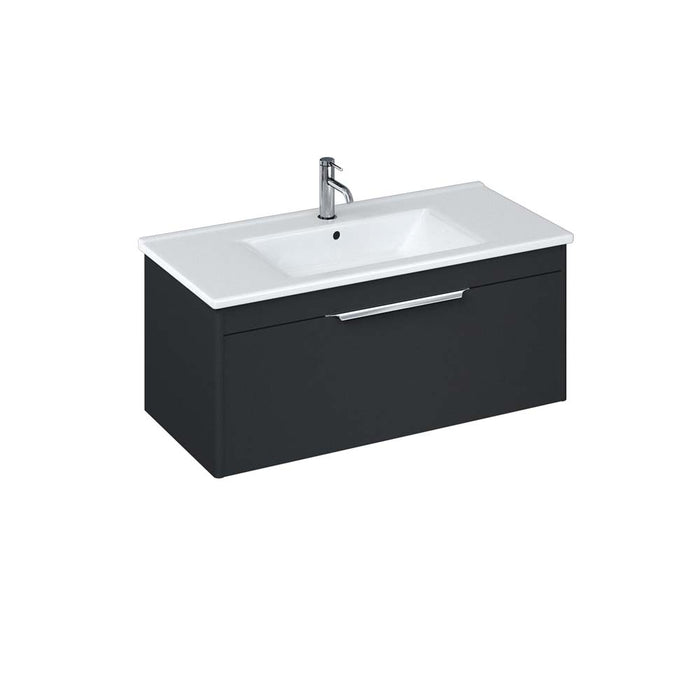 Britton Shoreditch Vanity Unit - Wall Hung 1 Drawer Unit with Basin (Various) - Unbeatable Bathrooms