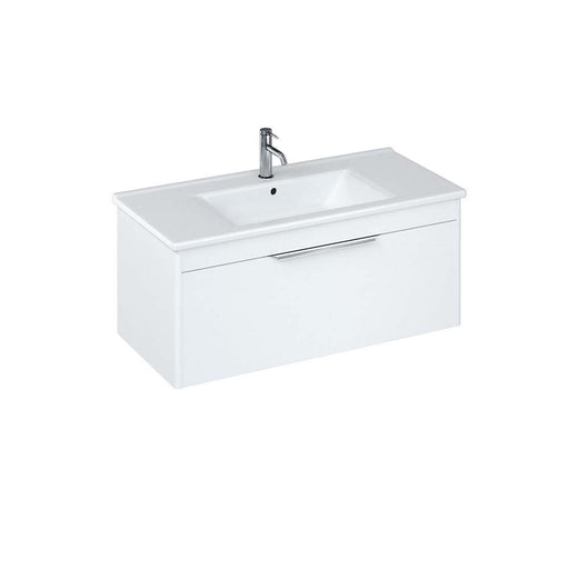 Britton Shoreditch Vanity Unit - Wall Hung 1 Drawer Unit with Basin (Various) - Unbeatable Bathrooms