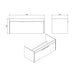 Britton Shoreditch Vanity Unit - Wall Hung 1 Drawer Unit with Basin (Various) - Unbeatable Bathrooms