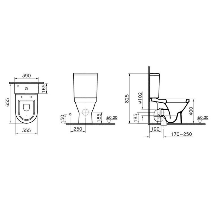 Vitra S50 Close Coupled Toilet - Unbeatable Bathrooms