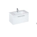 Britton Shoreditch 820mm Vanity Unit - Wall Hung 1 Drawer Unit with Square Basin - Unbeatable Bathrooms