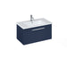 Britton Shoreditch 820mm Vanity Unit - Wall Hung 1 Drawer Unit with Square Basin - Unbeatable Bathrooms