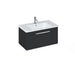 Britton Shoreditch 820mm Vanity Unit - Wall Hung 1 Drawer Unit with Square Basin - Unbeatable Bathrooms