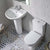 Tavistock Micra 56.5cm Ceramic Full Pedestal Basin - 1TH - Unbeatable Bathrooms