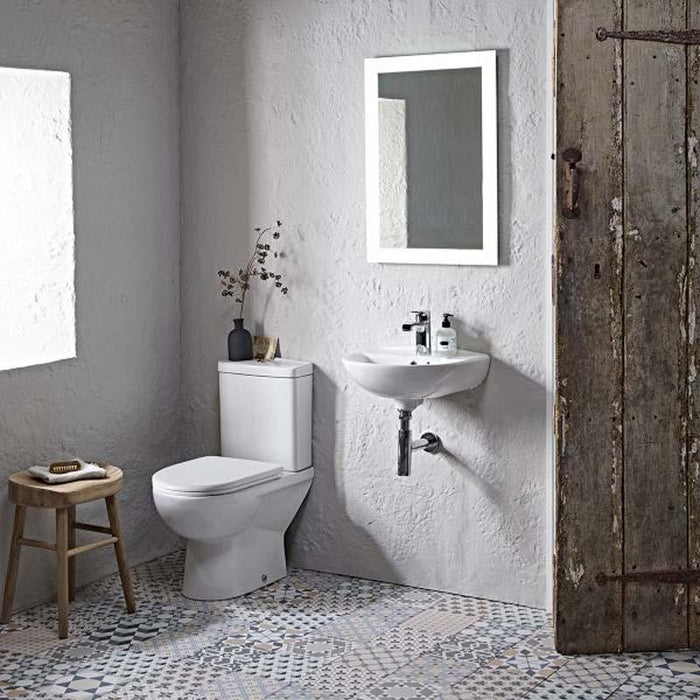 Tavistock Micra 45cm Ceramic Pedestal Basin - 1TH - Unbeatable Bathrooms