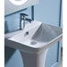 Tavistock Structure 55cm Ceramic Full Pedestal Basin - 1TH - Unbeatable Bathrooms