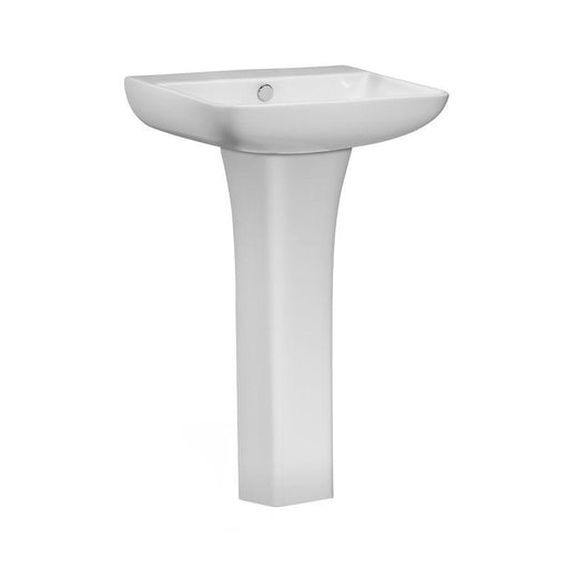 Tavistock Structure 55cm Ceramic Full Pedestal Basin - 1TH - Unbeatable Bathrooms