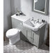 Tavistock Vitoria 550mm 2TH Semi-Countertop Basin - Unbeatable Bathrooms