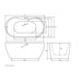 The White Space Senna 15/16/1800mm Freestanding Bath - Unbeatable Bathrooms