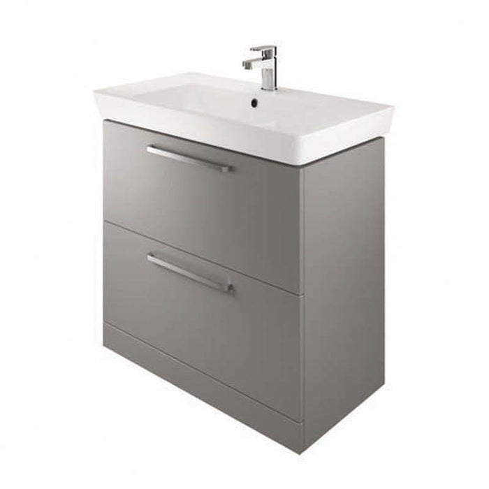 The White Space Scene 600/800mm Vanity Unit - Floor Standing 2 Drawer Unit - Unbeatable Bathrooms