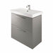The White Space Scene 600/800mm Vanity Unit - Floor Standing 2 Drawer Unit - Unbeatable Bathrooms