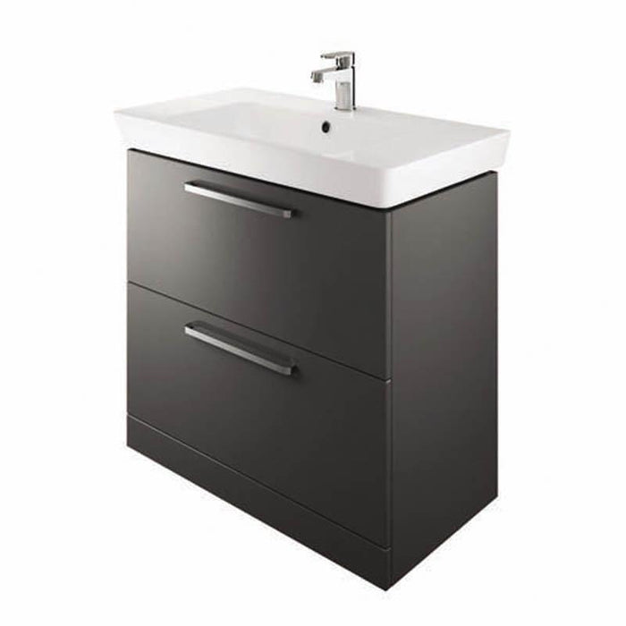 The White Space Scene 600/800mm Vanity Unit - Floor Standing 2 Drawer Unit - Unbeatable Bathrooms