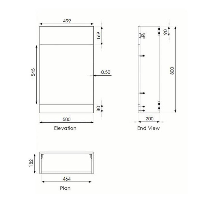 The White Space Scene 500mm Wc Unit - Unbeatable Bathrooms