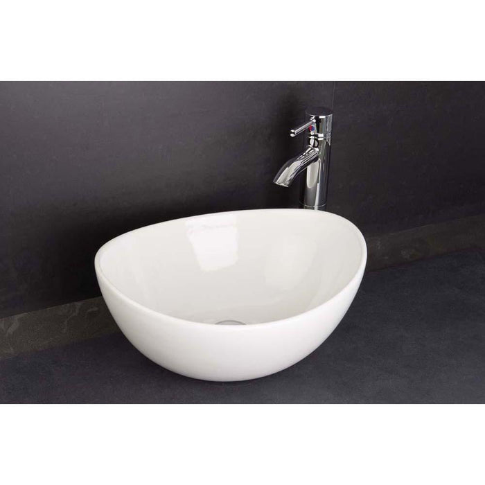 RAK Shell 395mm 0TH Countertop Basin - Unbeatable Bathrooms