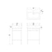 Britton Shoreditch Frame Furniture Stand & Basin (Various) - Unbeatable Bathrooms