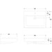 Britton Shoreditch 60/70/85/100cm Rectangle Countertop Basin - 0 & 1TH - Unbeatable Bathrooms