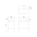 Britton Shoreditch Frame Furniture Stand & Basin (Various) - Unbeatable Bathrooms