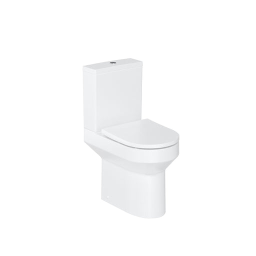 Britton Shoreditch Round Rimless Close Coupled Toilet - Unbeatable Bathrooms
