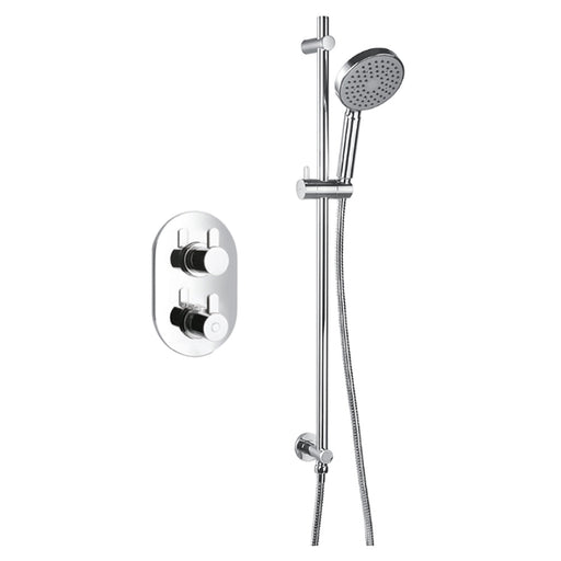 Flova Smart Thermostatic 1-Outlet Shower Valve with Slide Rail Kit - Unbeatable Bathrooms