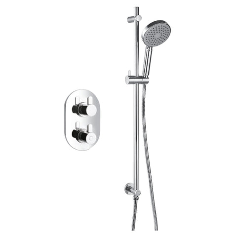 Flova Smart Thermostatic 1-Outlet Shower Valve with Slide Rail Kit - Unbeatable Bathrooms