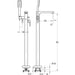 Flova Smart Floor Standing Tall Bath and Shower Mixer with Shower Set - Unbeatable Bathrooms